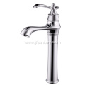 Chrome Single Lever Vintage Basin Faucet Tall